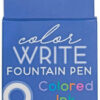 Color Write Fountain Pen: 8 Colored Ink Refills